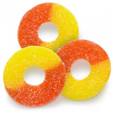 ALB Gummi Peach Rings 4.5 lb - Image 3