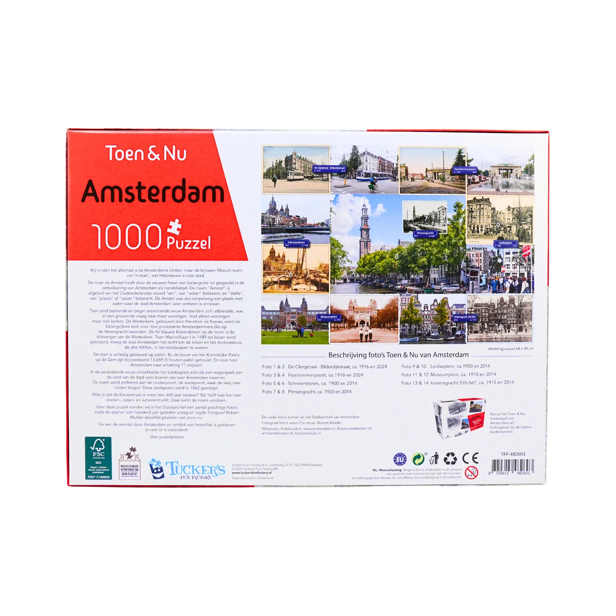 Amsterdam Then & Now Puzzle 1000 Pcs - Image 3