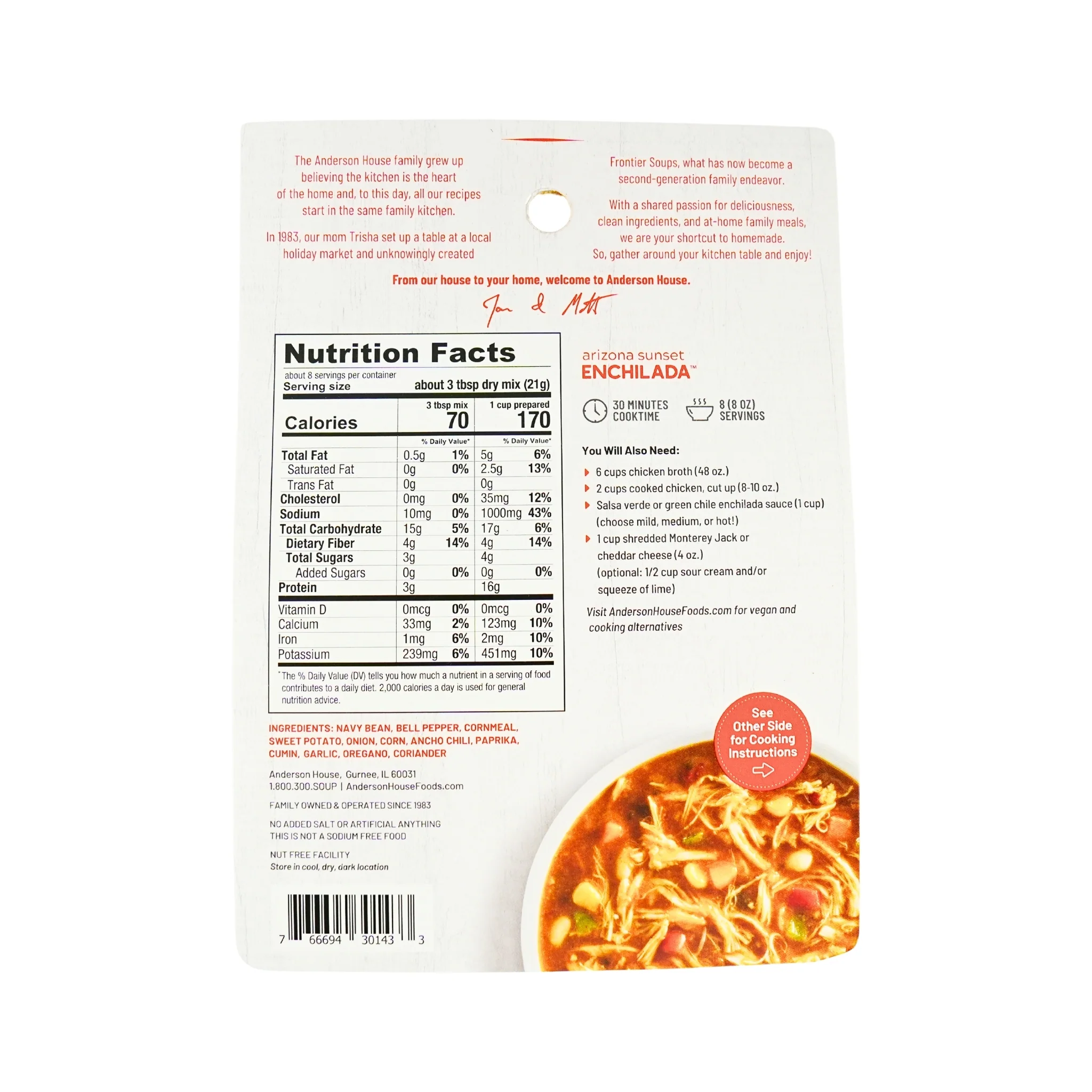 Frontier Soups Arizona Sunset Enchilada Soup Mix - Image 3