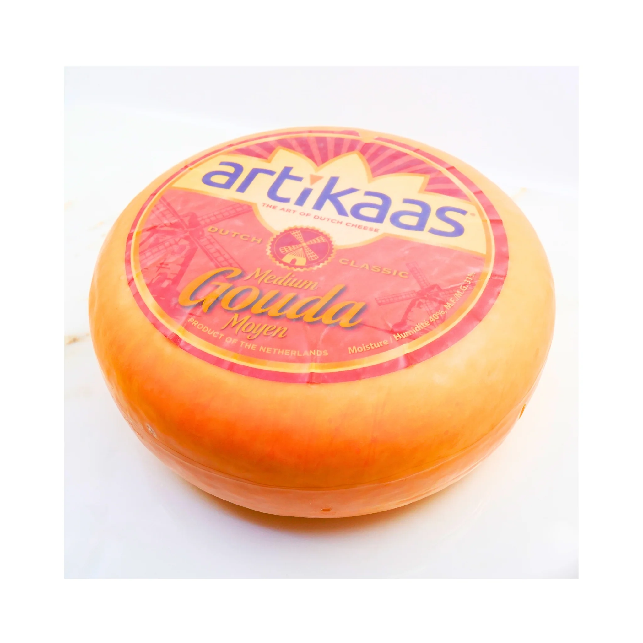 Artikaas Gouda Medium Aged 3-6 Months WHOLE WHEEL 9 LBS - Image 3