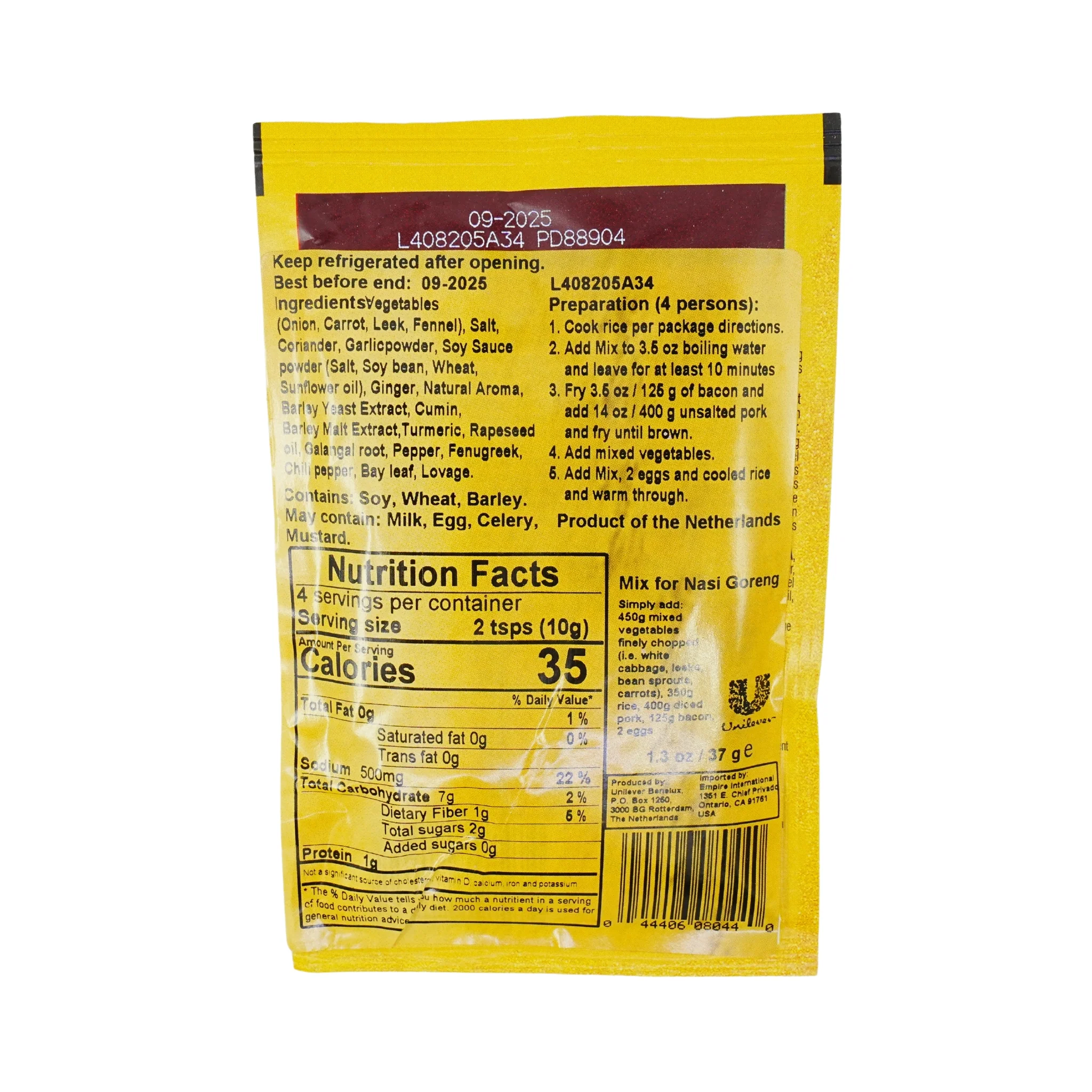Conimex Nasi Goreng Spices 1.37 oz Bag - Image 3