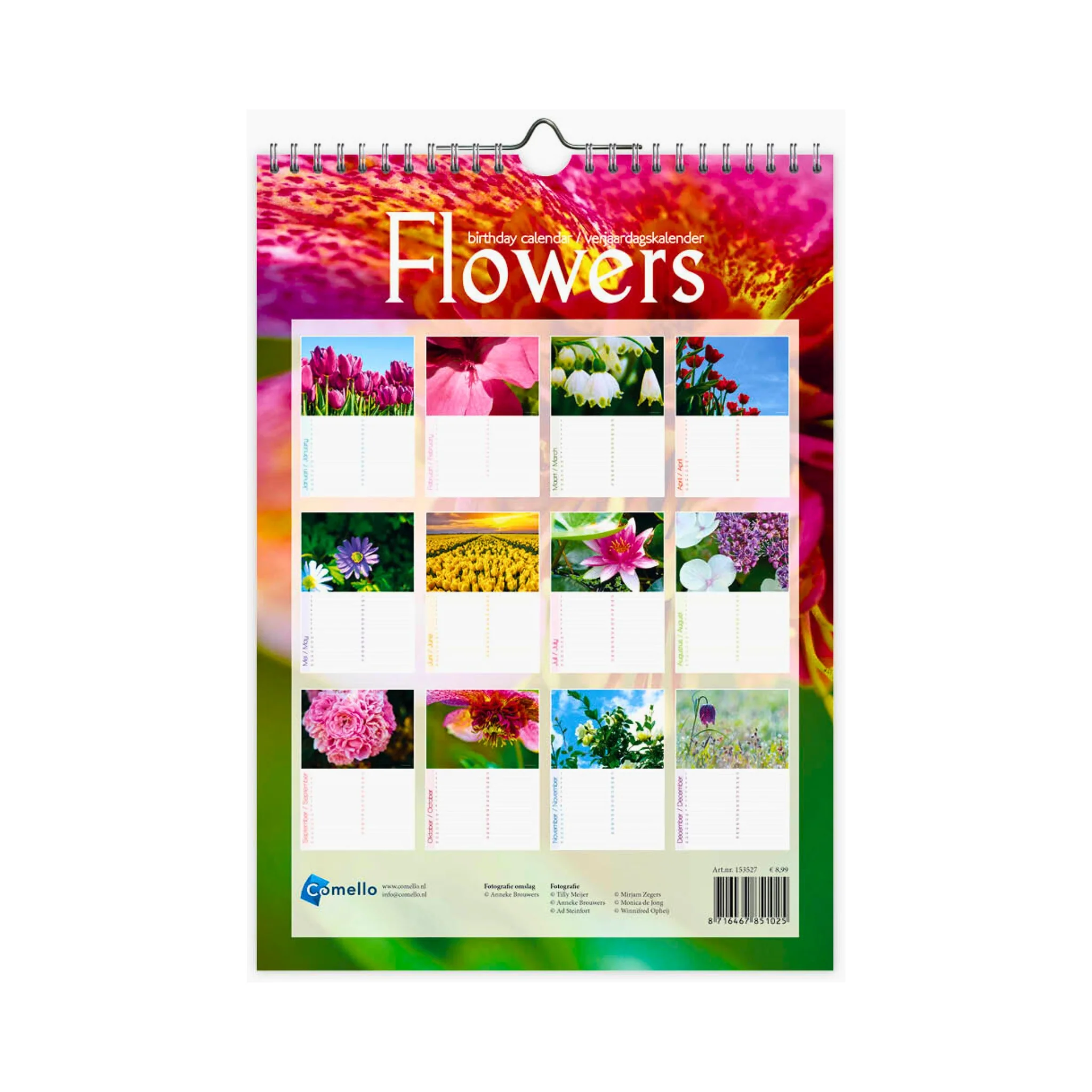 Flowers Bright Birthday Calendar - Image 3