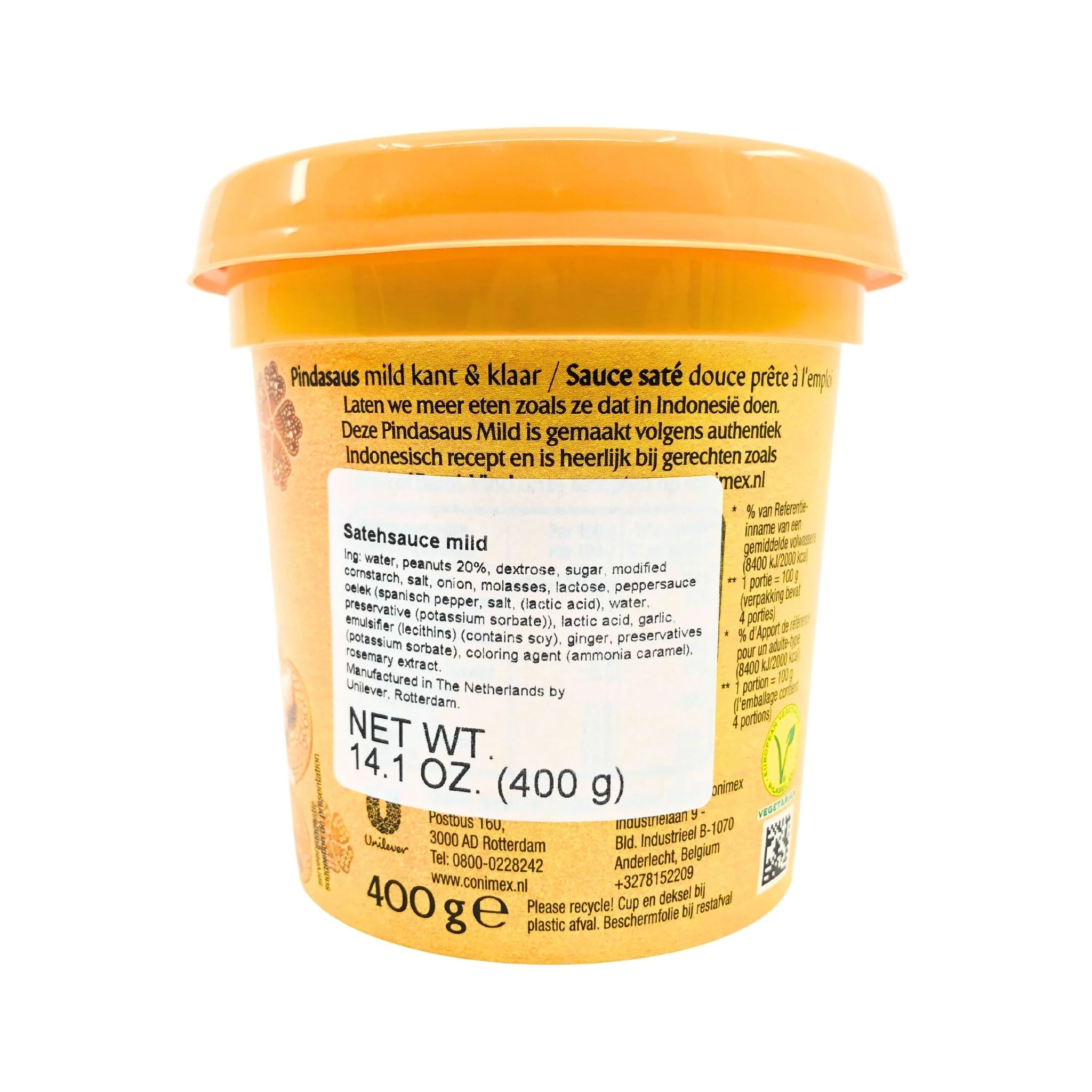 Conimex Mild Peanut Sauce  14.1 Oz (400ml) Tub - Image 2