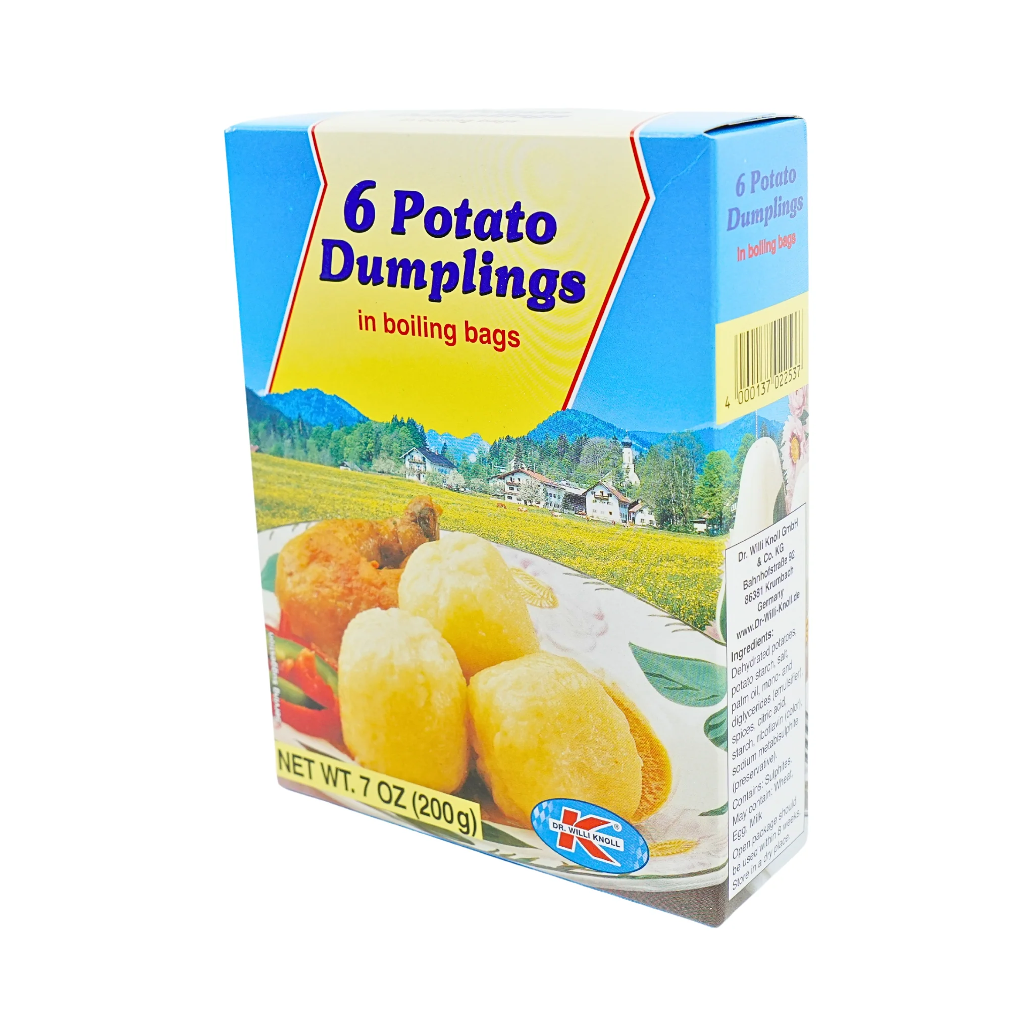Dr Willi Knoll 6 Potato Dumplings Halb & Halb in Boiling Bag 7.05 oz(18) - Image 2