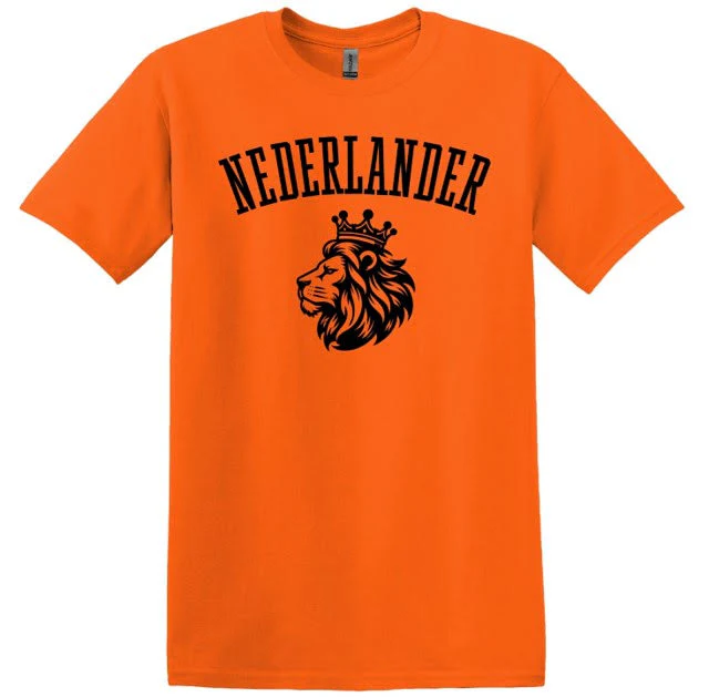 Dutch Lion  Nederlander Orange T Shirt  Large