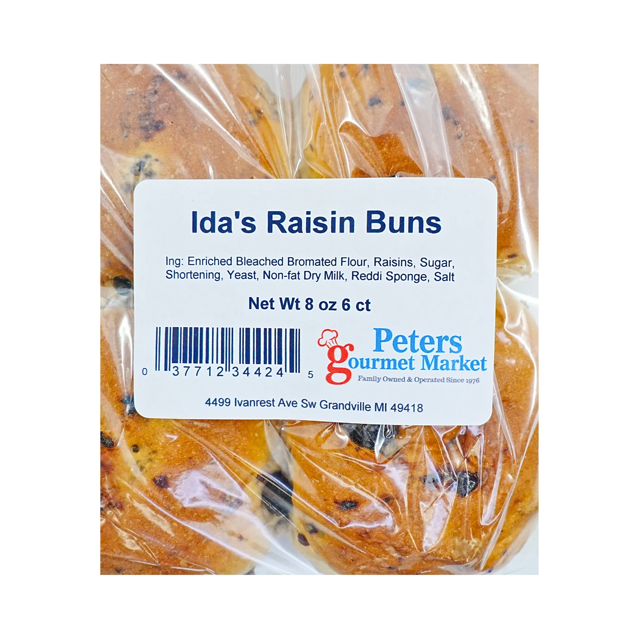 Ida's Bakery RAISIN Buns 6 ct - Image 4