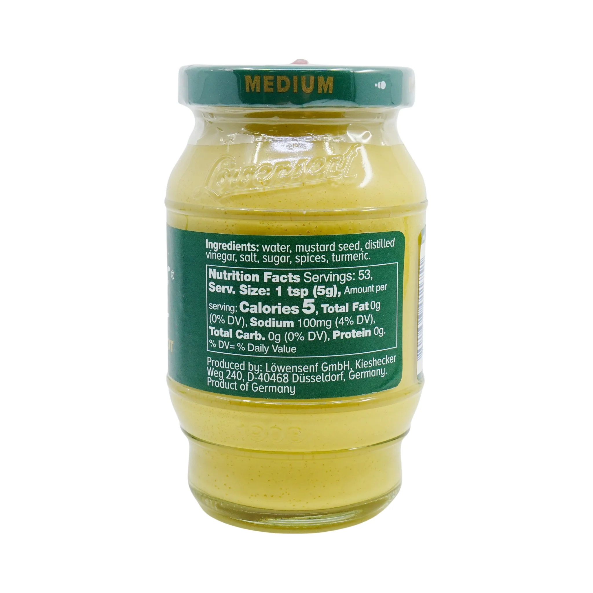 Lowensenf Medium Hot Mustard 10 oz - Image 3