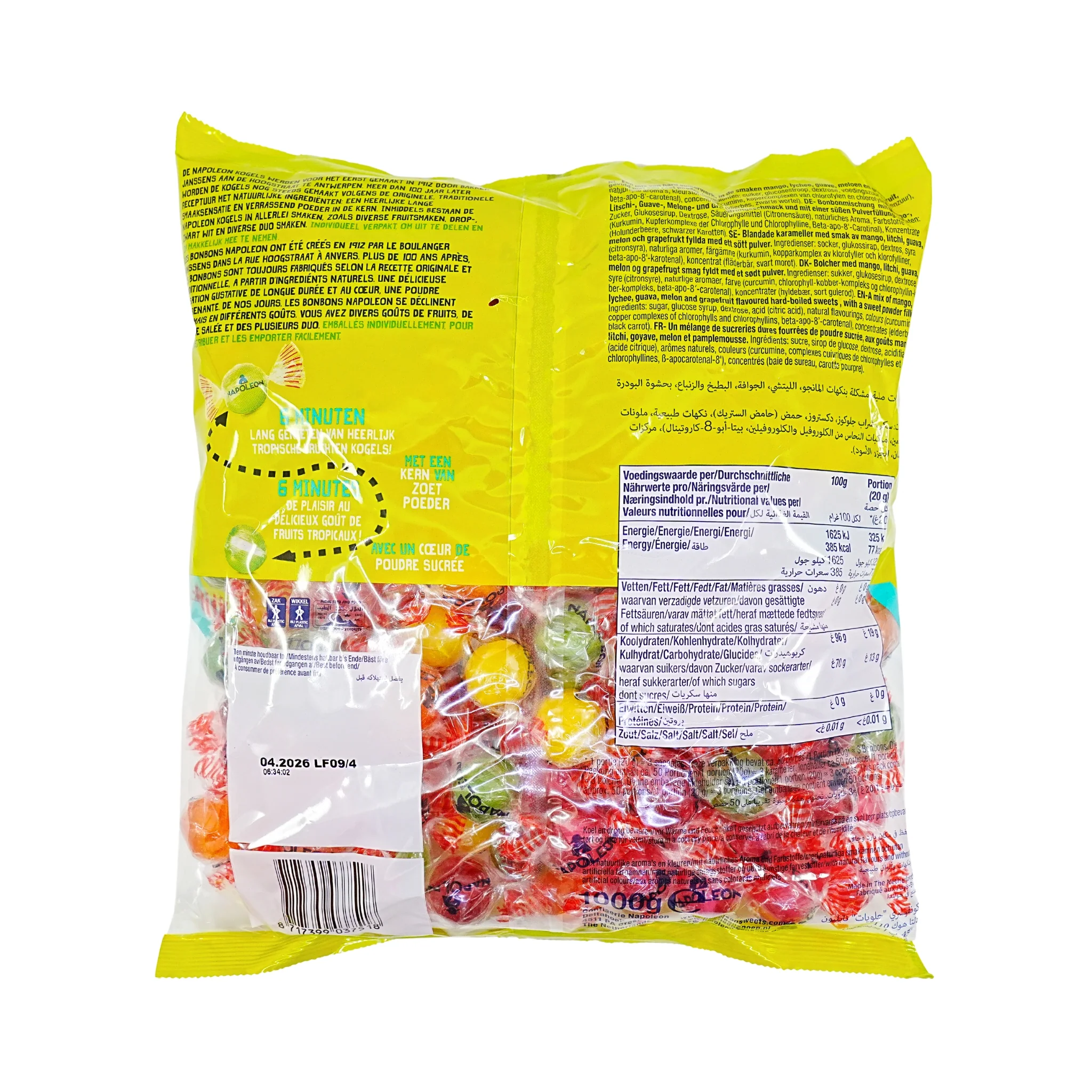 Napoleon Tropical Sweets Candy Balls 2.2 lb  DC - Image 3