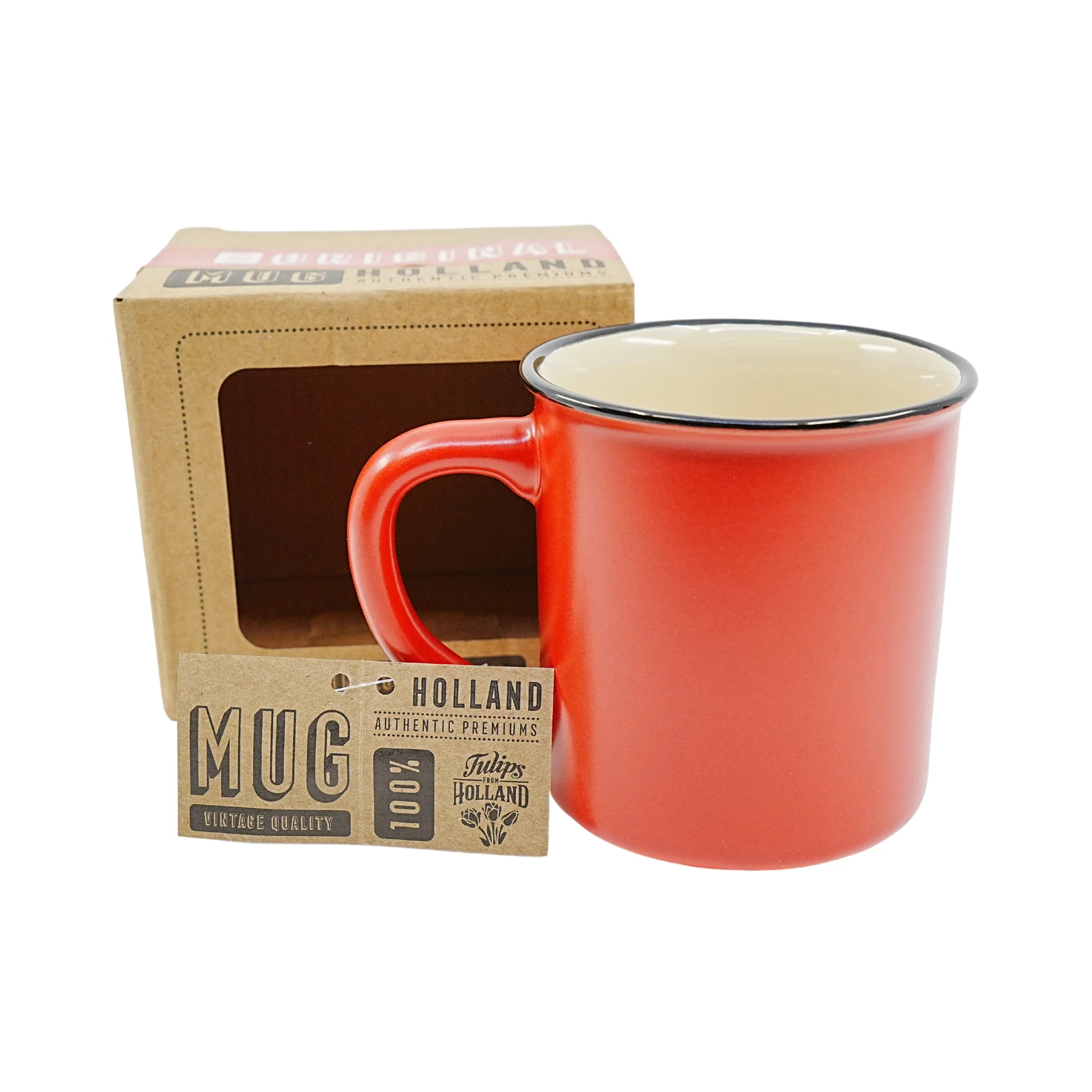 Holland Mug Red Tulip Design 12 oz in gift box - Image 4