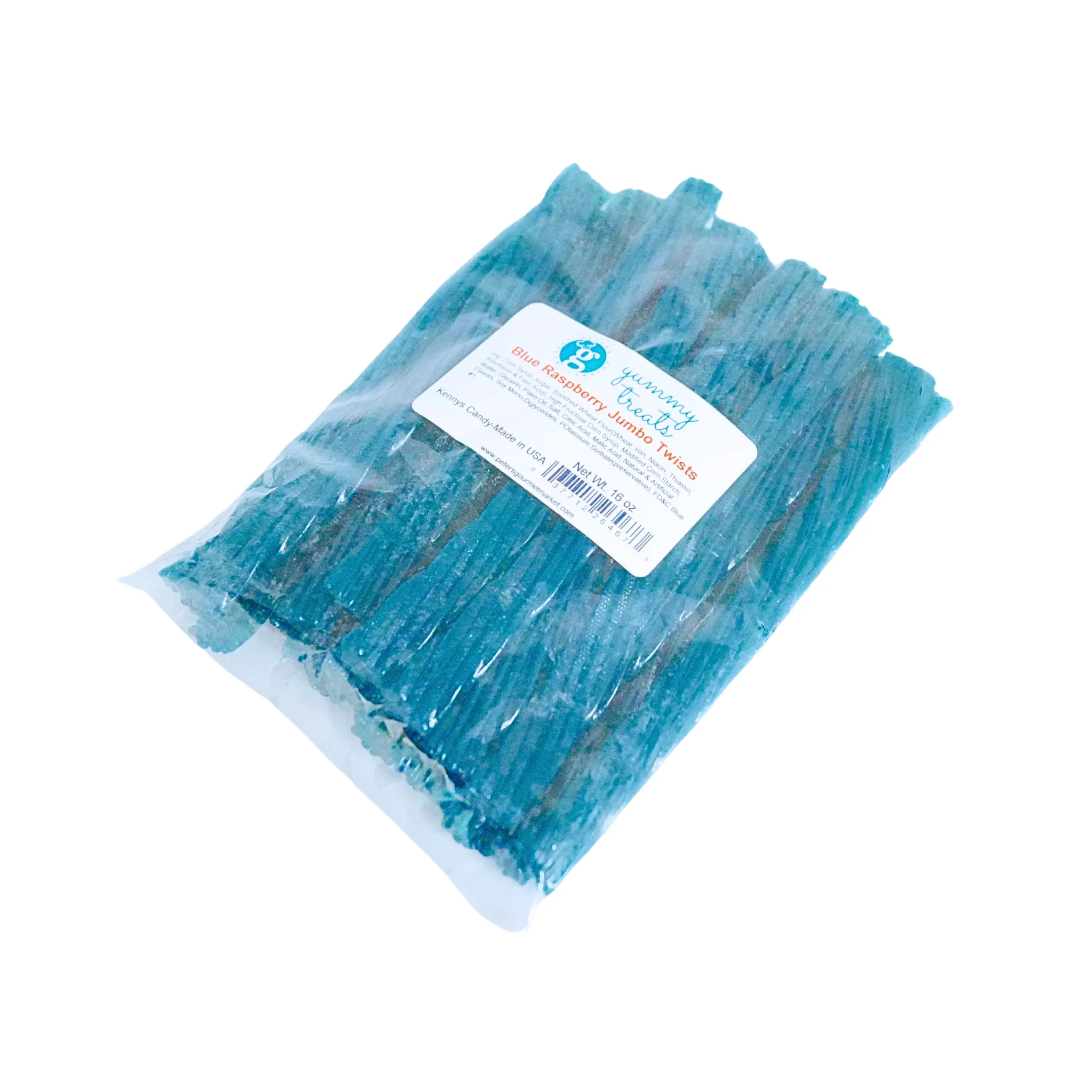 PGM Yummy Sweets Blue Raspberry Jumbo Licorice Twists 1 lb - Image 2