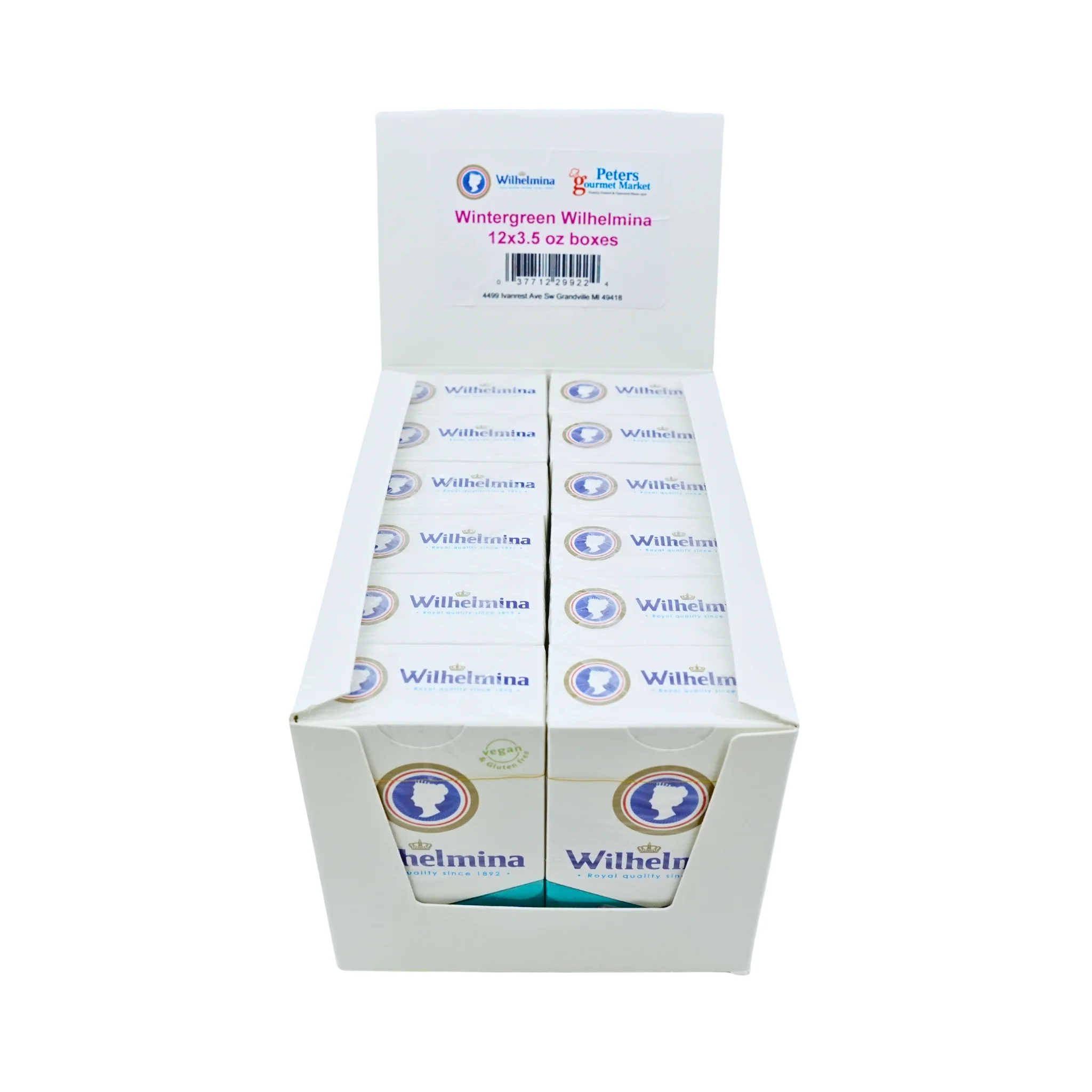 Wilhelmina Vegan Wintergreen 12 CT 3.5 oz boxes