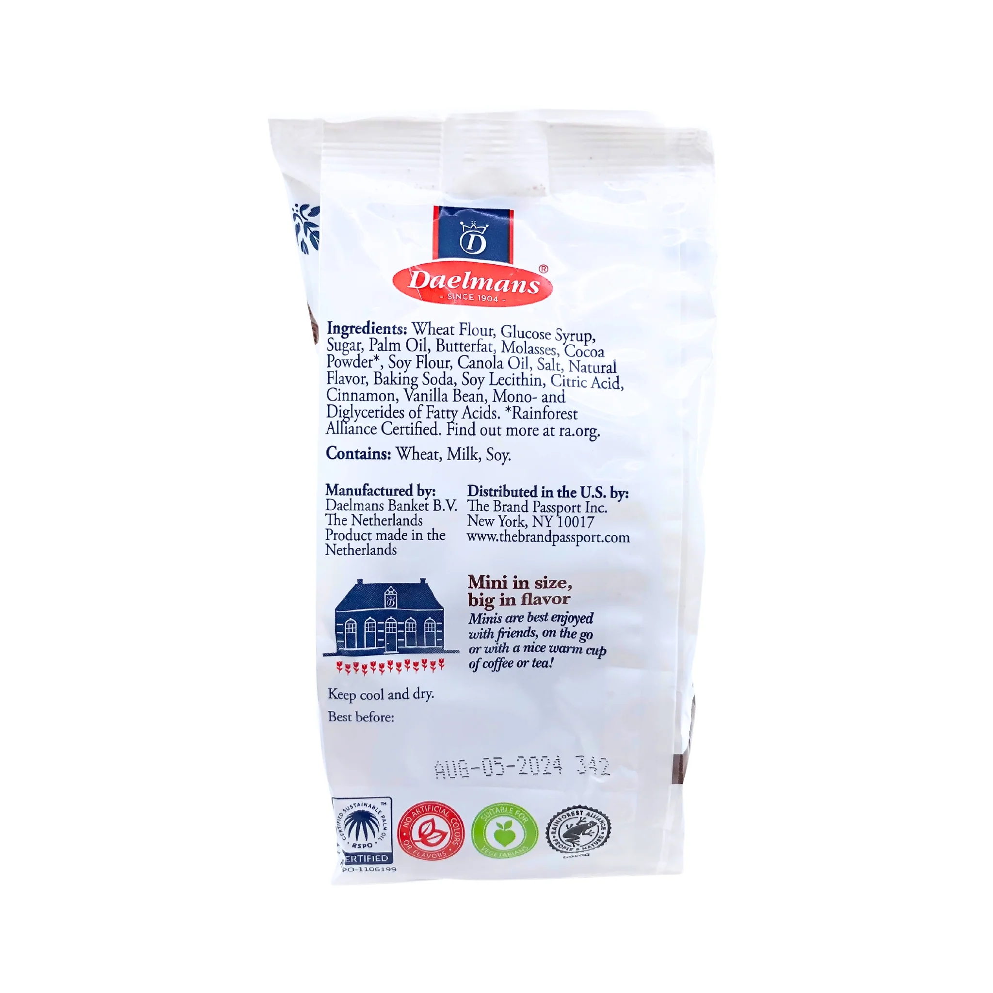 Daelmans Chocolate Mini Wafers Cello 7 Oz - Image 4