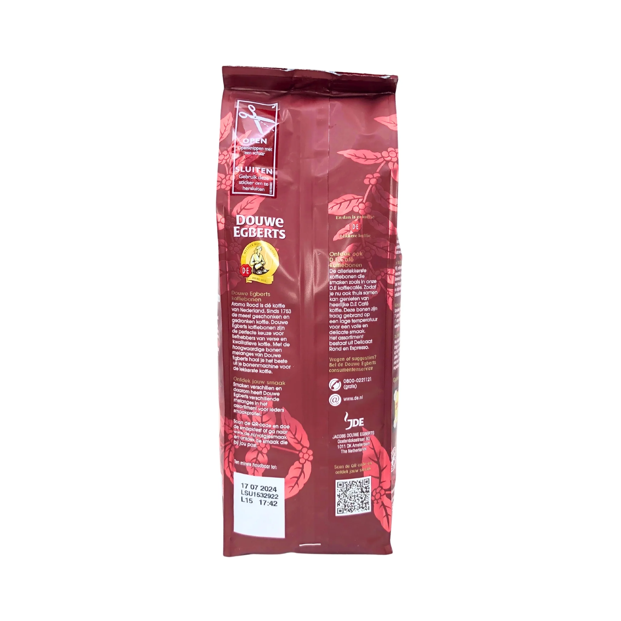 Douwe Egberts Aroma Rood Whole Bean Coffee 17.6 Oz. - Image 5