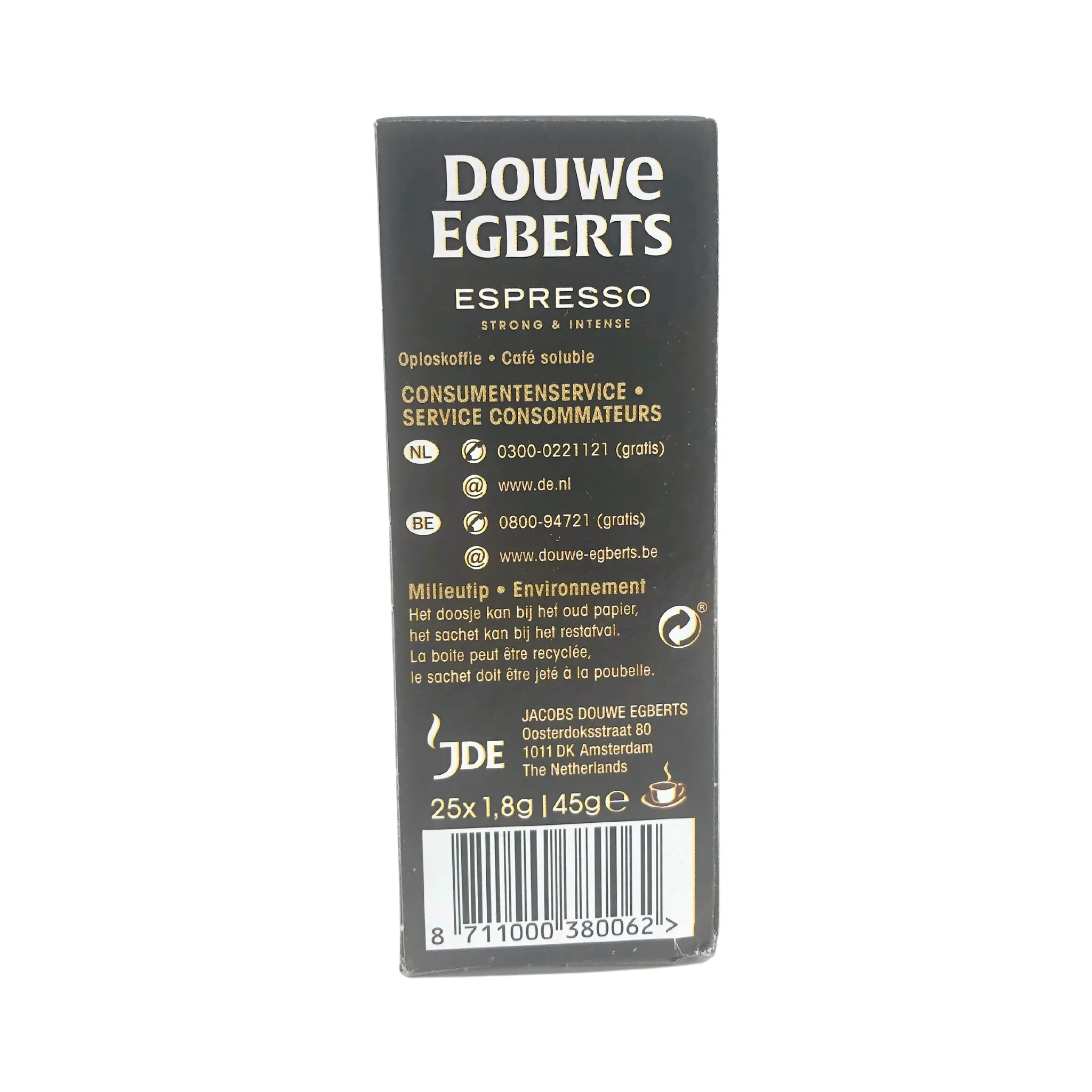 Douwe Egberts Espresso Instant coffee sticks 25 count - Image 3