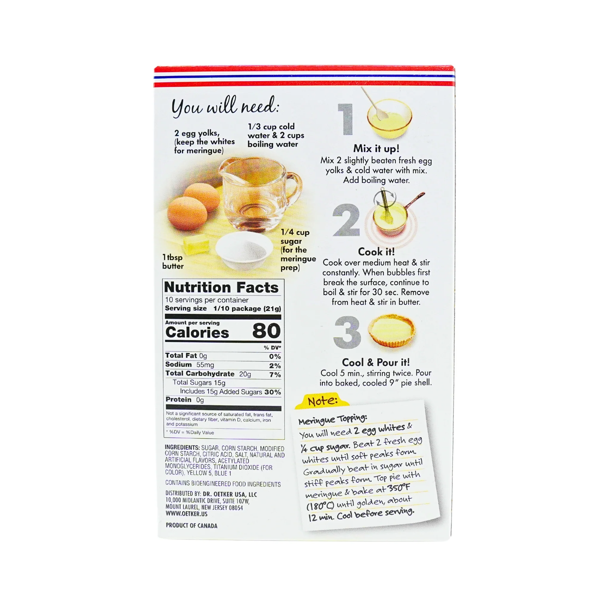 Dr Oetker Key Lime Pie Filling mix 7.5 oz - Image 4