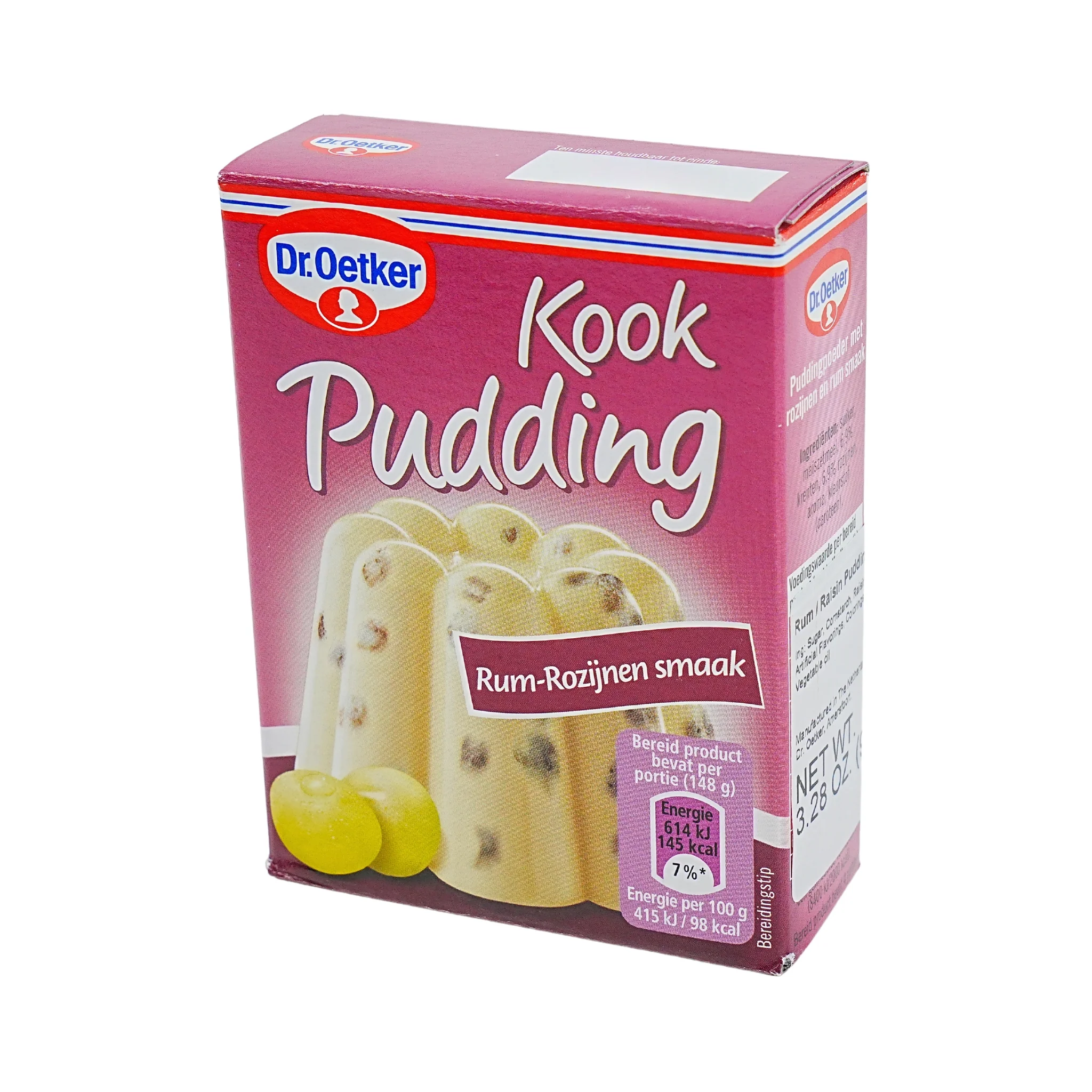 Dr Oetker Rum Raisin Pudding Mix 3.2 oz box - Image 2