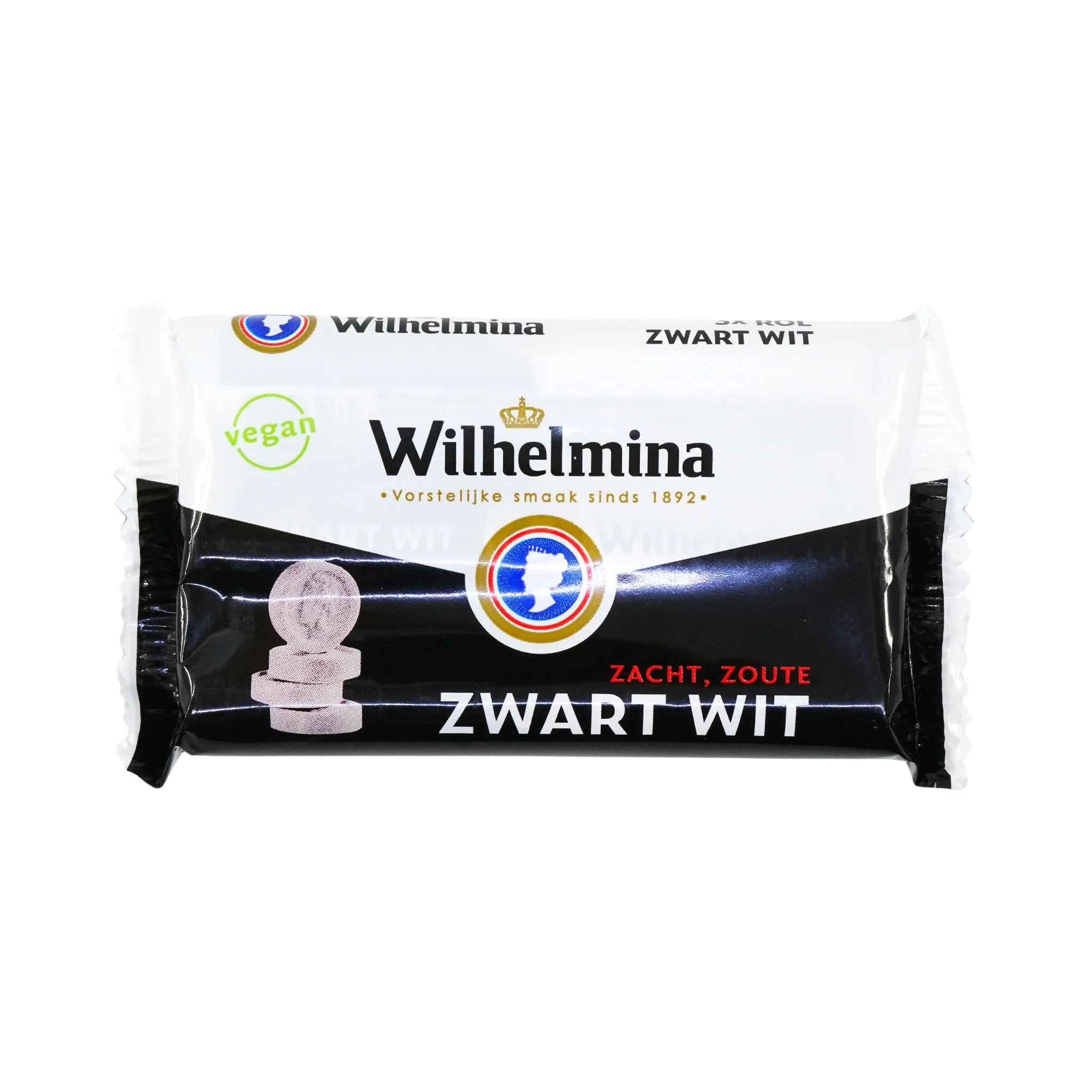 Wilhelmina Zwart Wit Black and White Licorice Roll 3 pack (vegan)