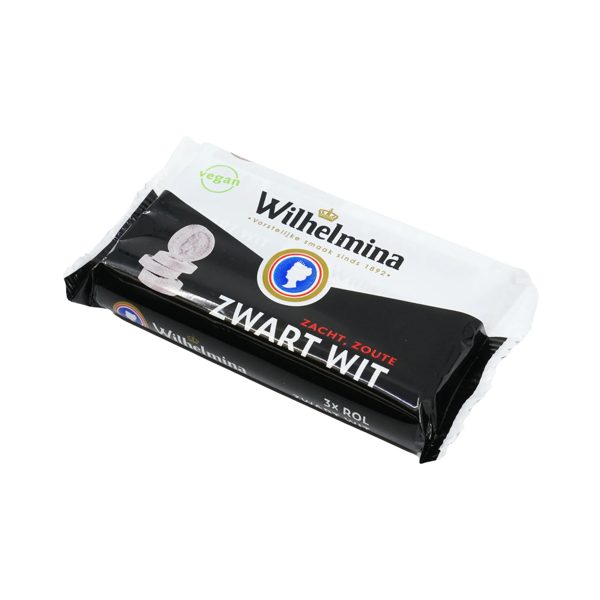 Wilhelmina Zwart Wit Black and White Licorice Roll 3 pack (vegan) - Image 2