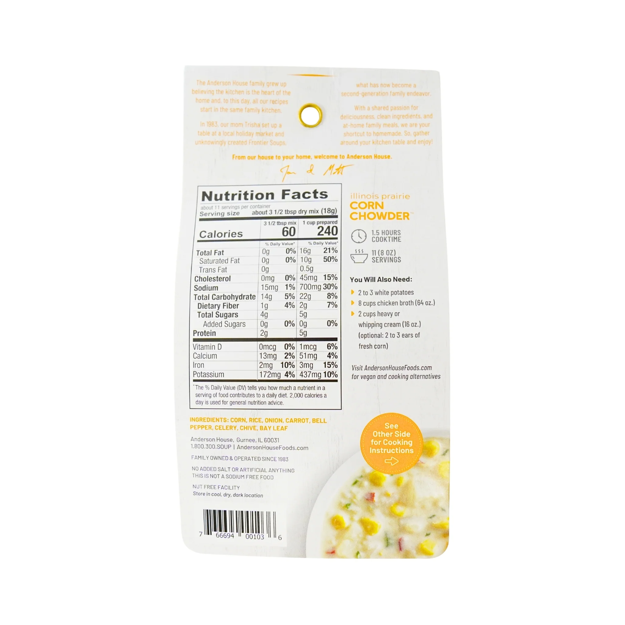 Frontier Soups Illinois Prairie Corn Chowder mix - Image 4