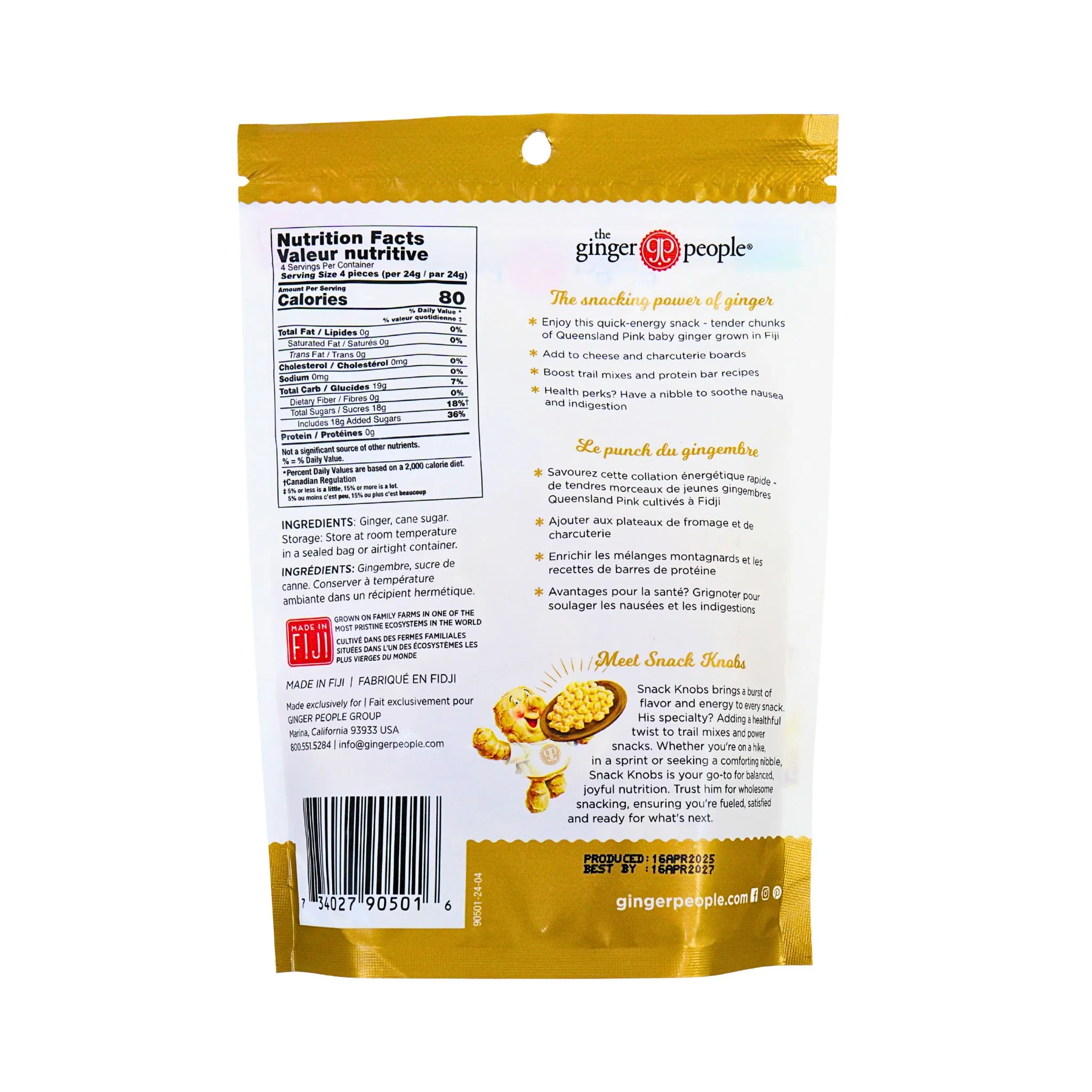 Ginger People Crystallized Ginger Chips  3.5 oz - Image 4