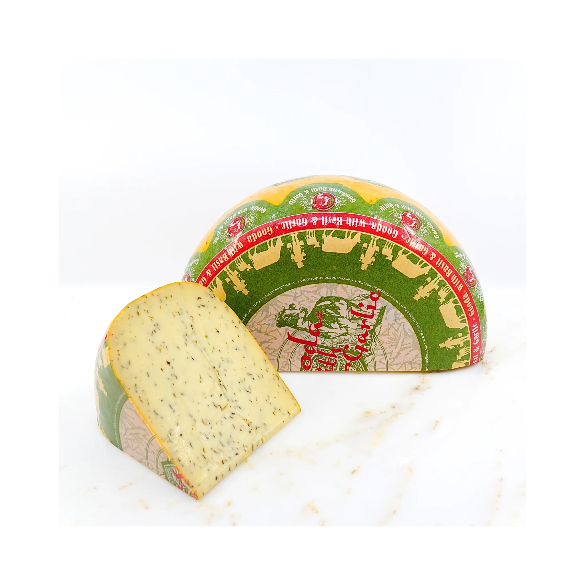 Cheeseland Gouda with  Basil And Garlic - Image 3