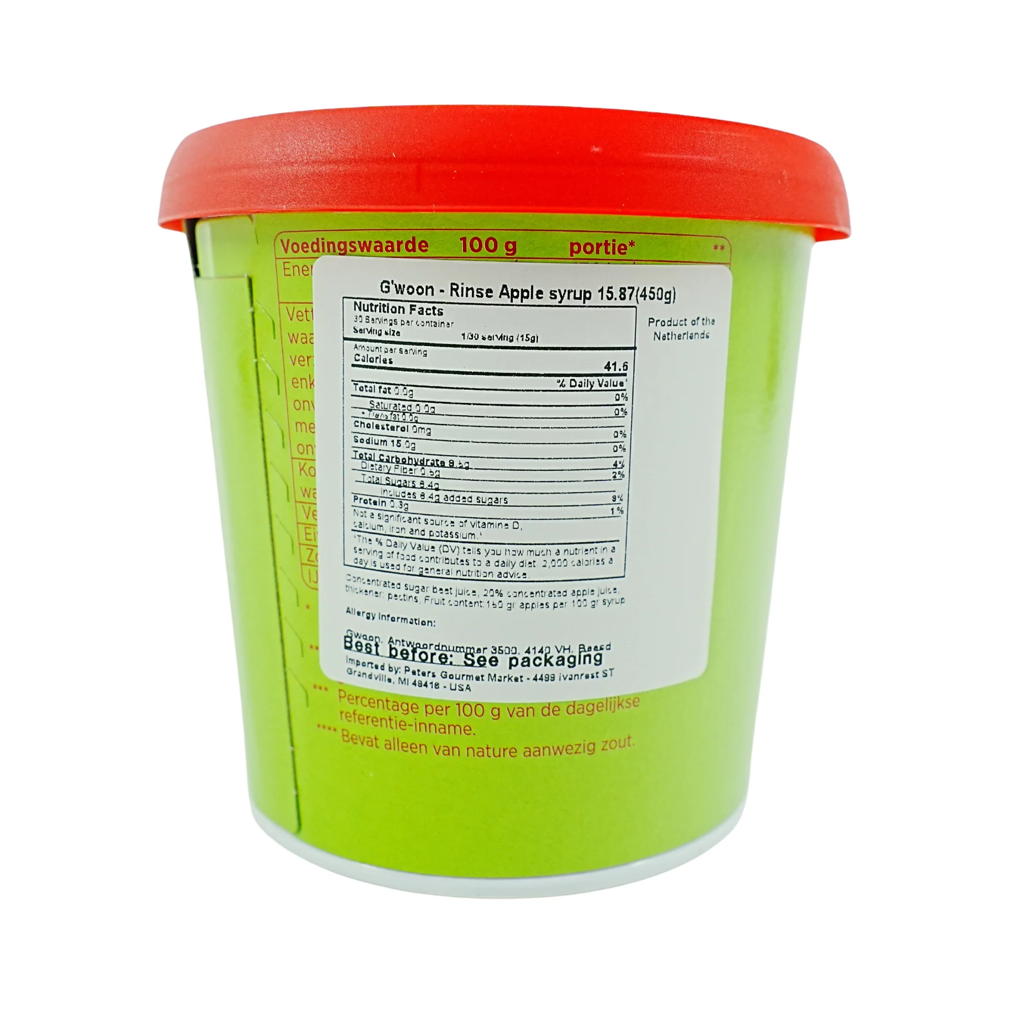 Gwoon Rinse Appelstroop 15.8 Ounce Tub - Image 3