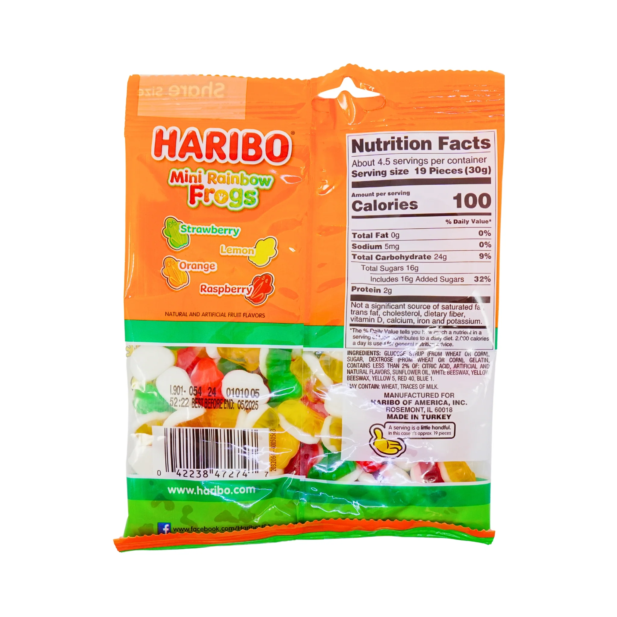 Haribo Mini Rainbow Frogs 5oz Bags - Image 3