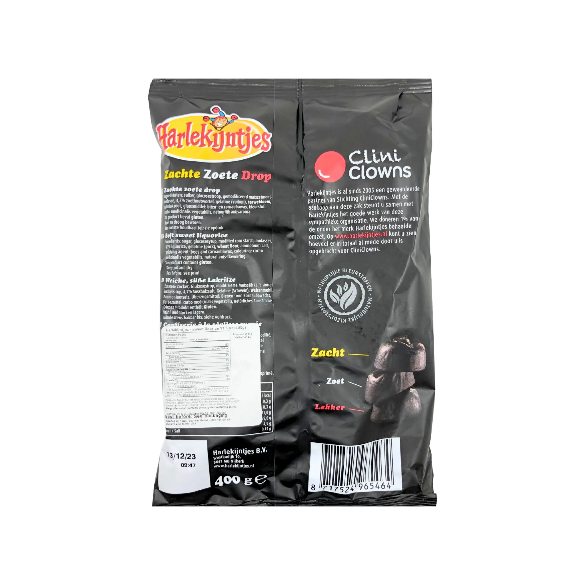 Harlekijntjes Soft SWEET Licorice 10.5oz - Image 2