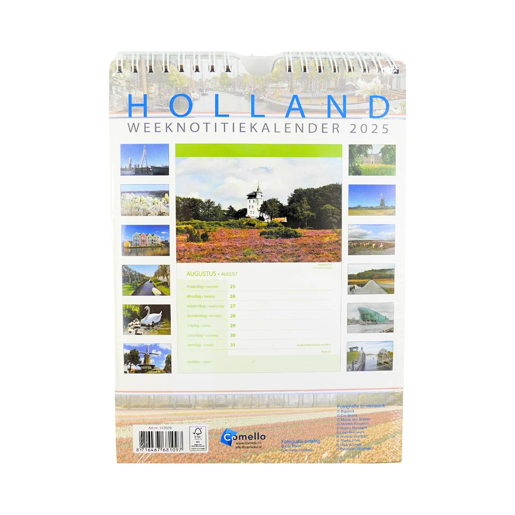Holland 2025 Weekly Notation Calendar 52 pages - Image 2