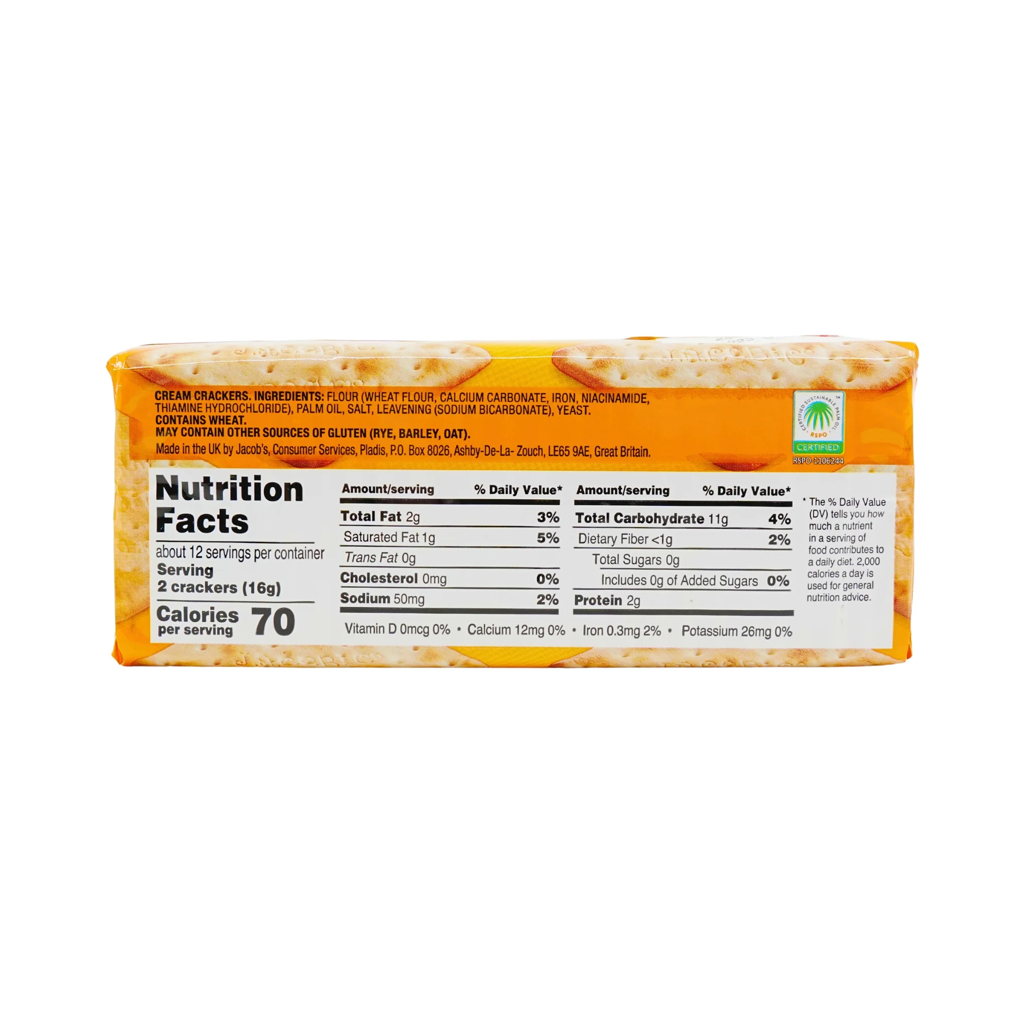 Jacob's Cream Crackers 7.05 Oz - Image 3