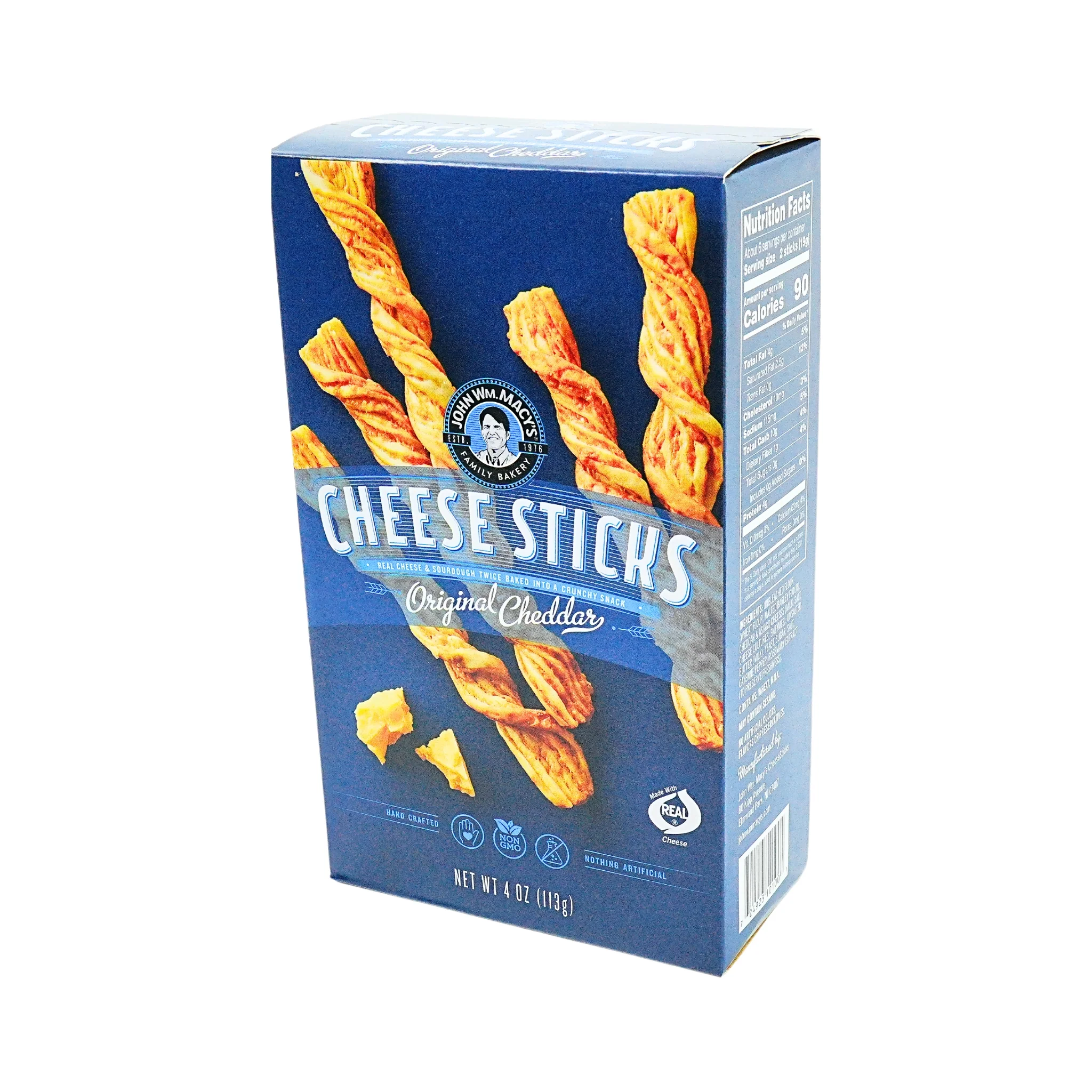 John Macy Original Cheddar Cheesesticks 4 Oz Box - Image 2