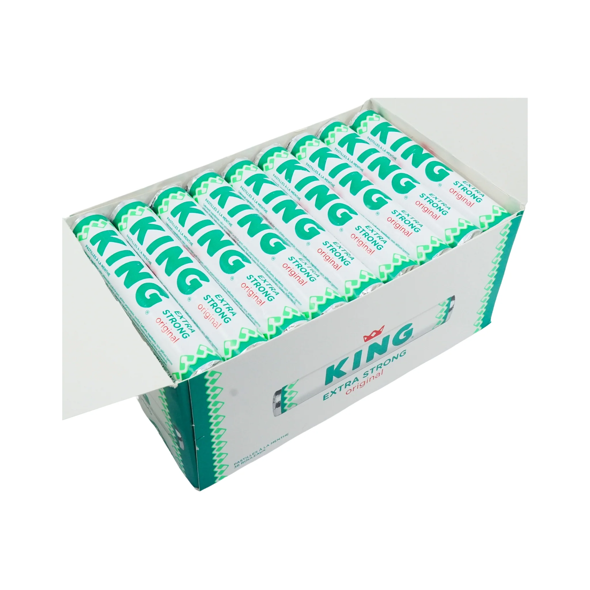 King Peppermint Extra Strong - 36 Roll Box - Image 3