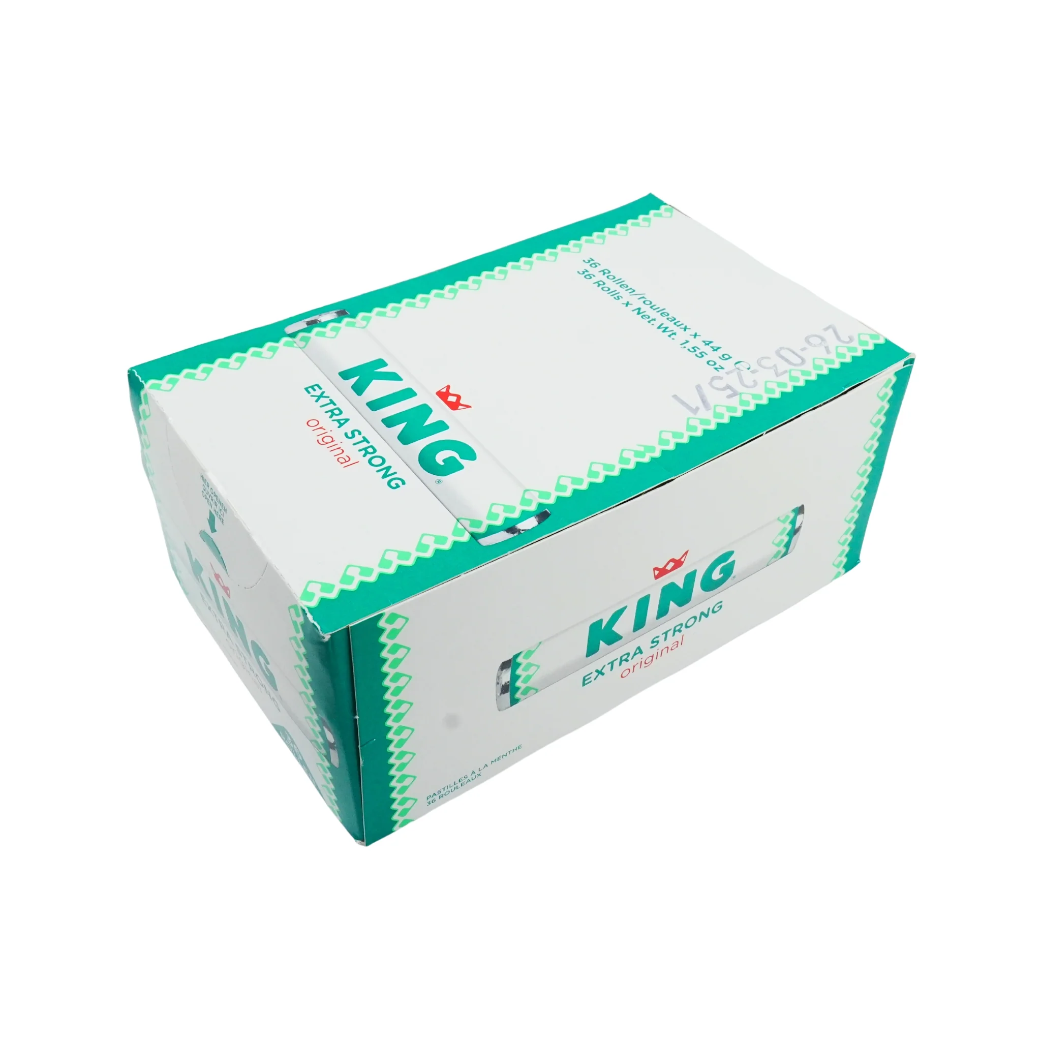 King Peppermint Extra Strong - 36 Roll Box - Image 4