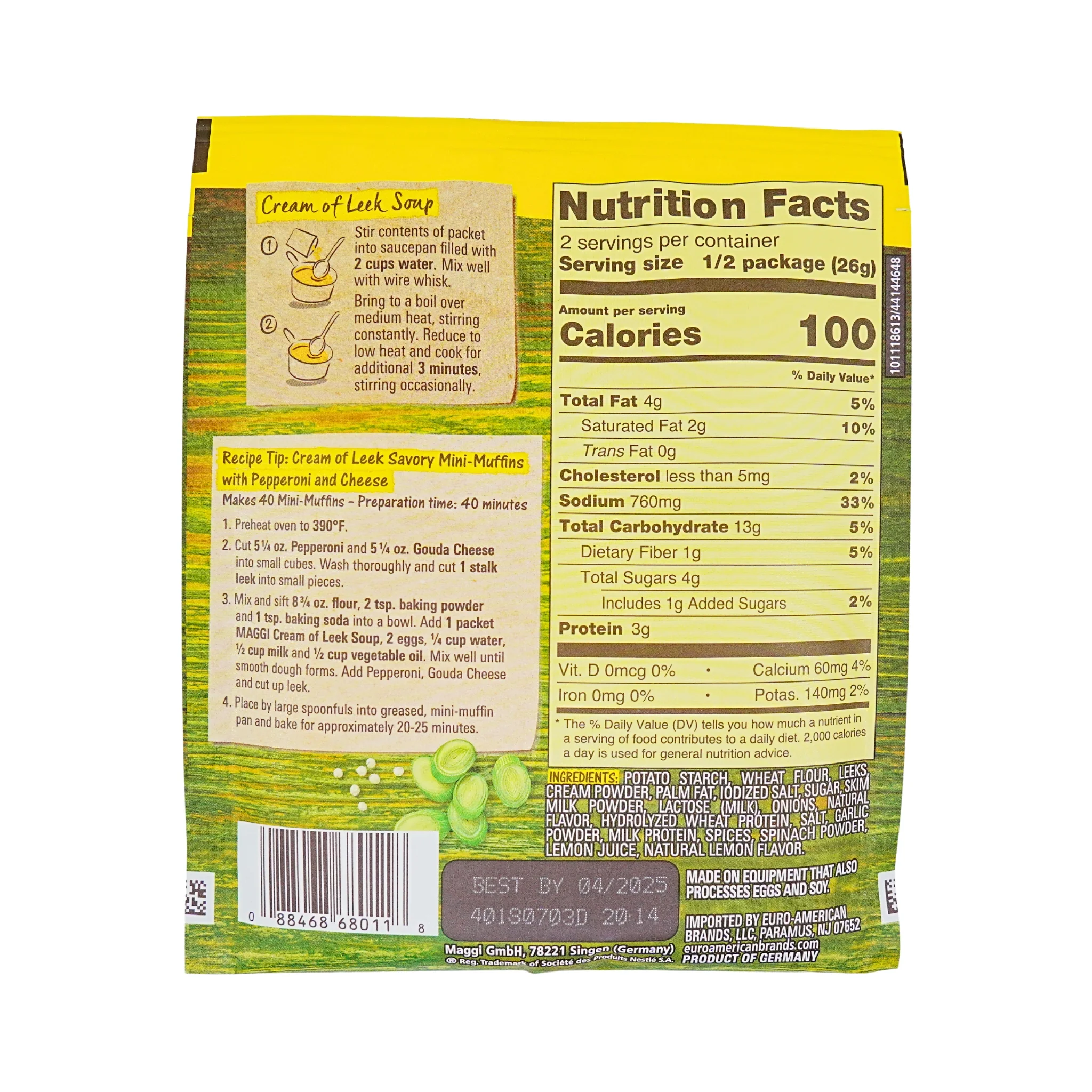 Maggi Cream Of Leek Soup 1.8 oz - Image 3