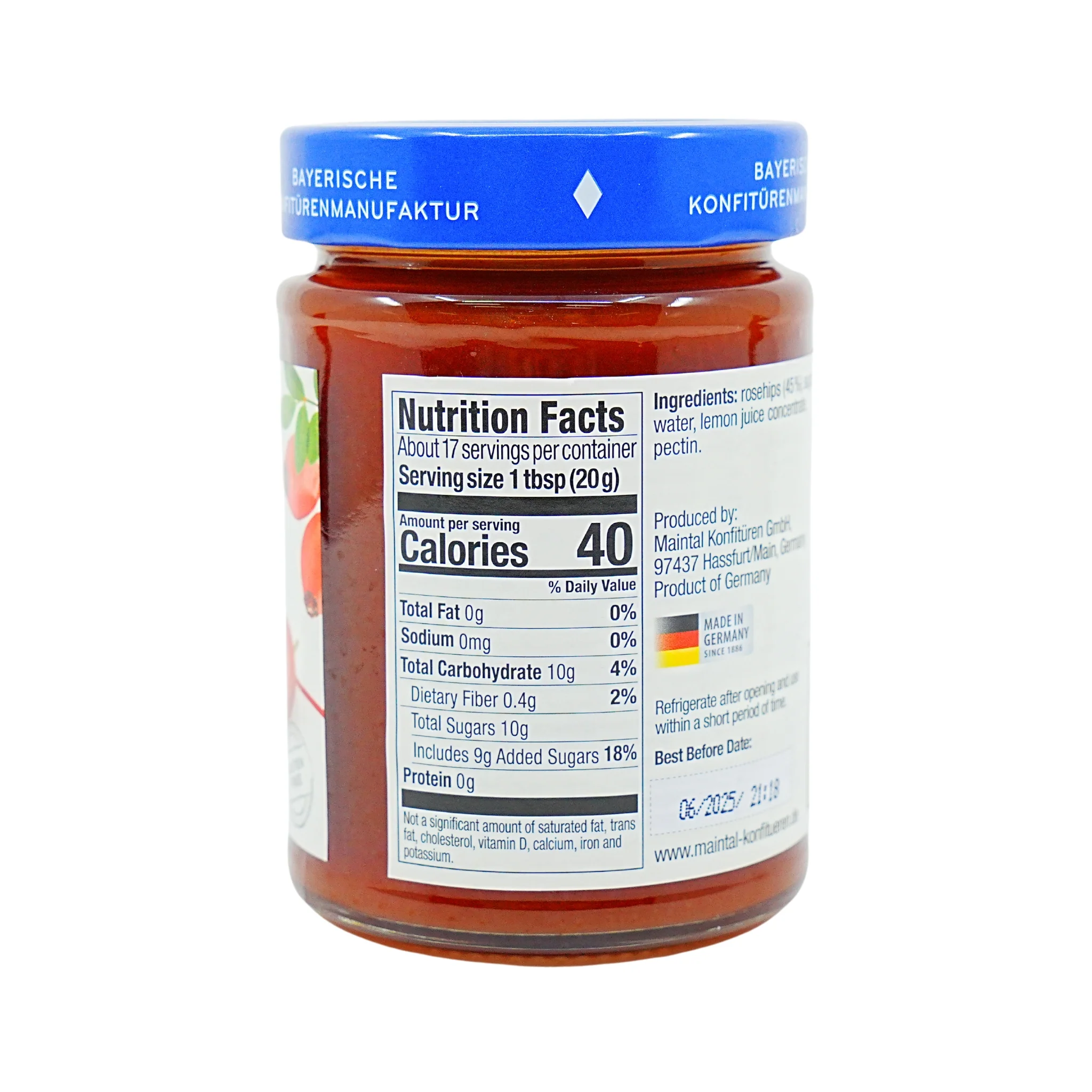 Maintal Rosehip Fruit Spread 12 oz - Image 3