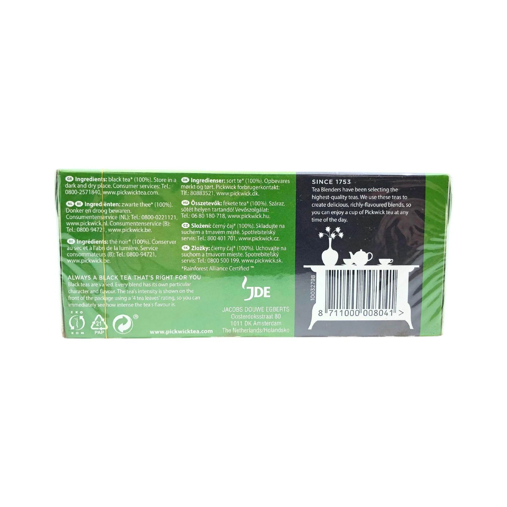 Pickwick English Tea Blend 20 Bags 4g for 1 teapot - Image 2
