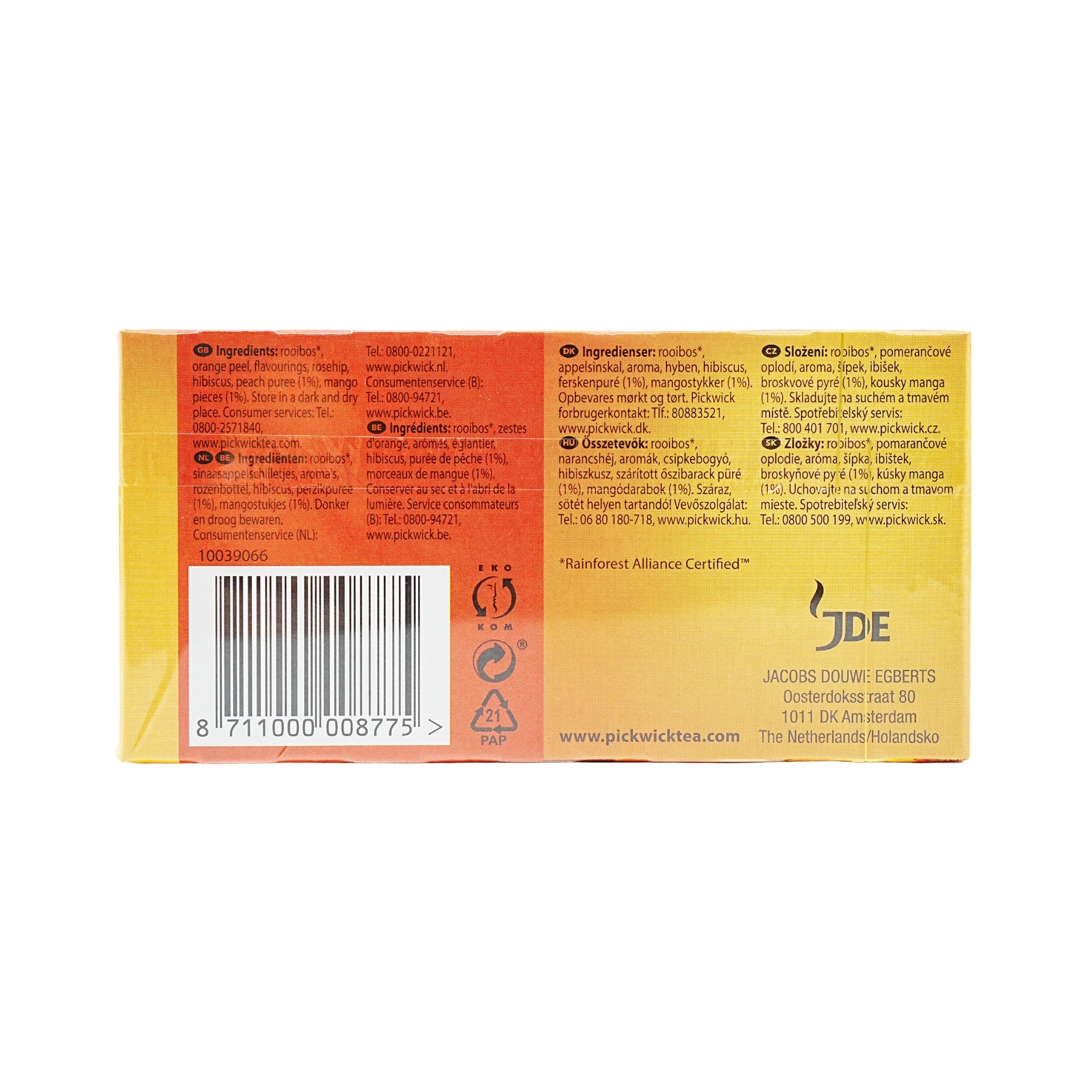 Pickwick Mango & Peach  Rooibos Tea 20ct box - Image 4