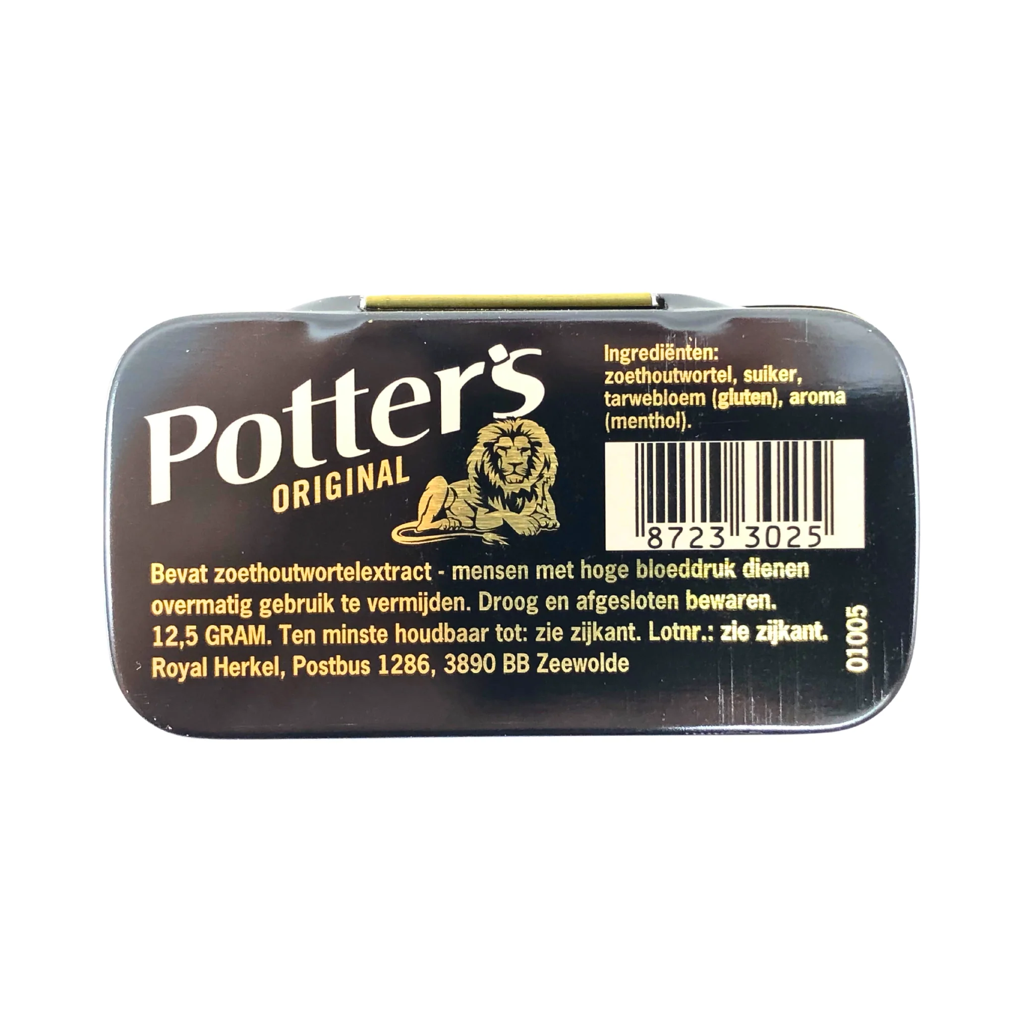 Potters Linea Licorice Lozenges Tins 12.5 grams 36 ct - Image 2