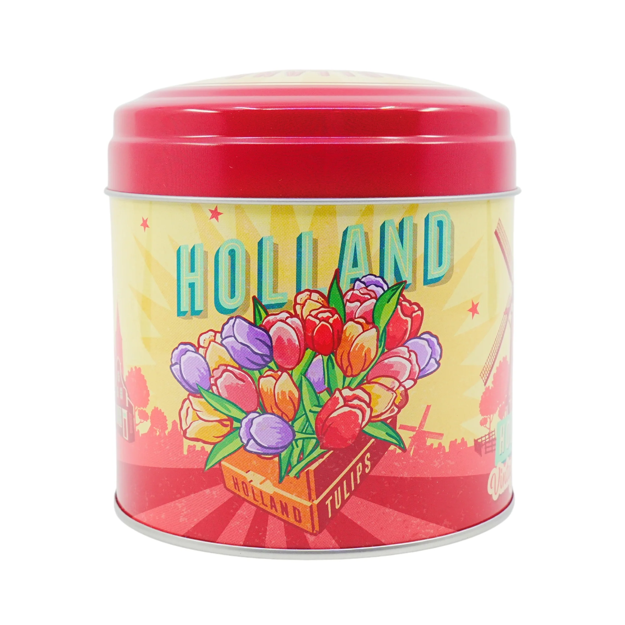 Stroopwafel Holland Vintage Tulips with 8 stroopwafels - Image 5