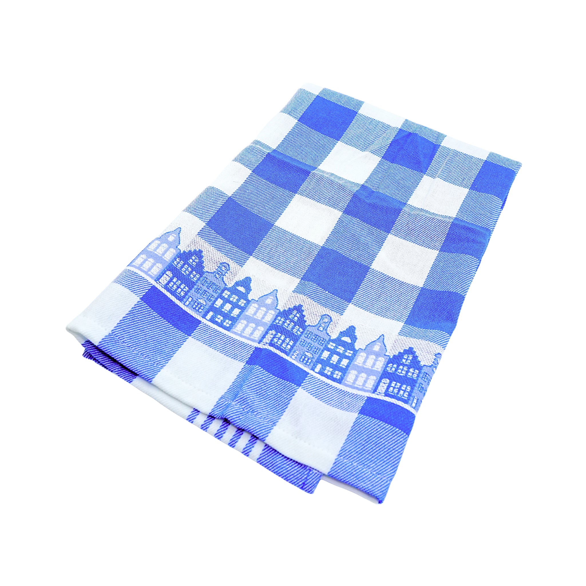 Twentse Blue with Canal Houses TEA Towel 25x23 inches - Image 2