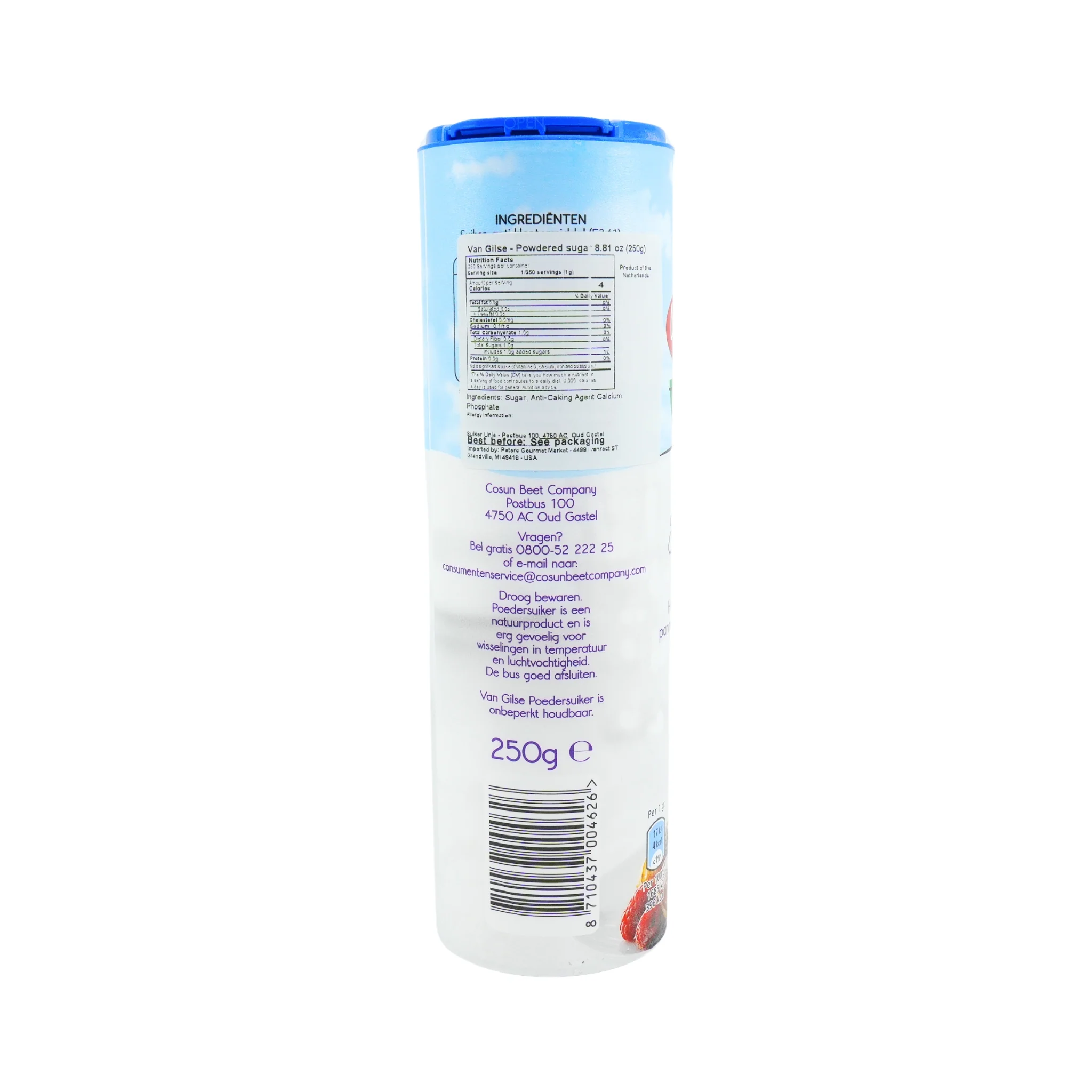 Van Gilse Powdered Sugar shaker 8.8 oz - Image 3