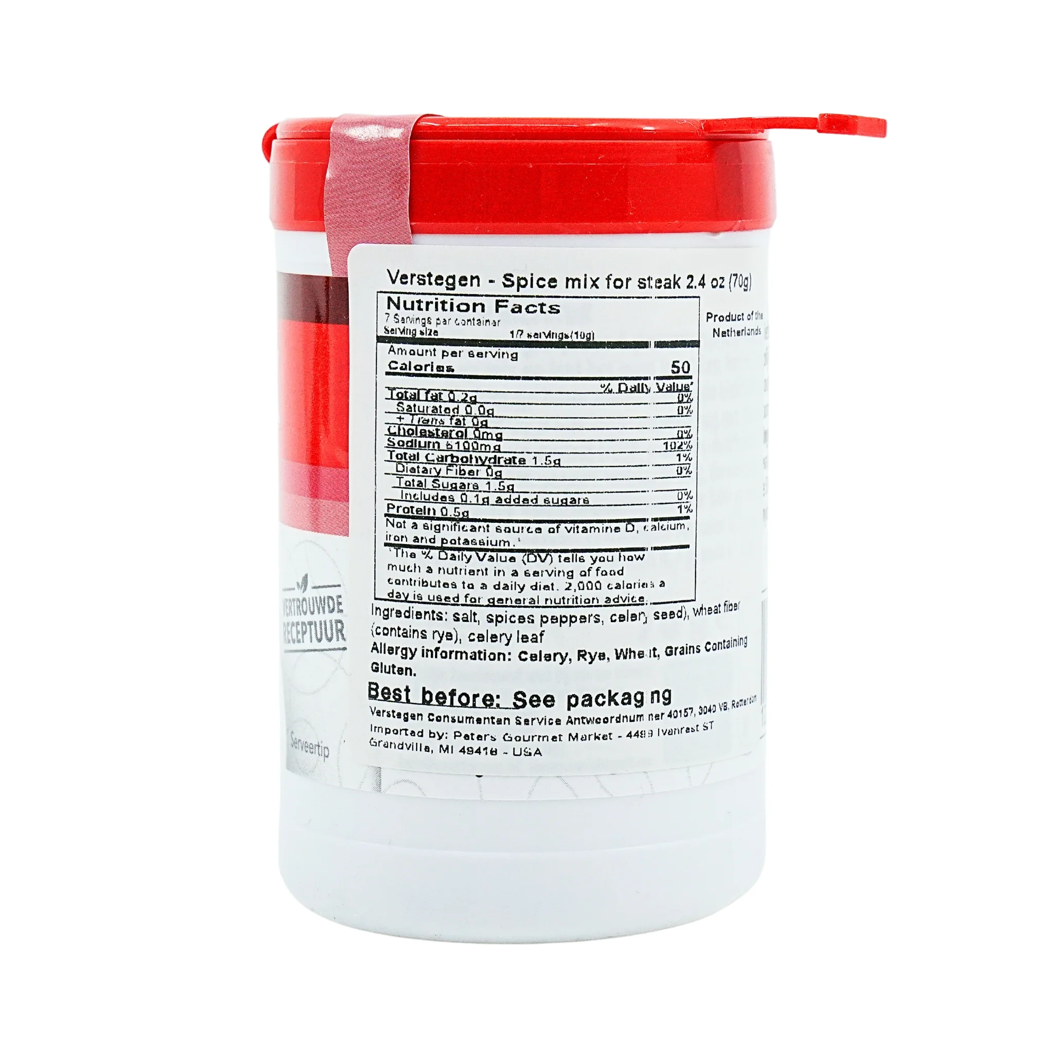 Verstegen Biefstuk Spices  (Steak) 2.4 Ounce - Image 3